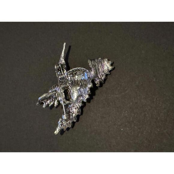 Stunning Rhinestone Hummingbird Brooch Pin - Picture 3 of 3